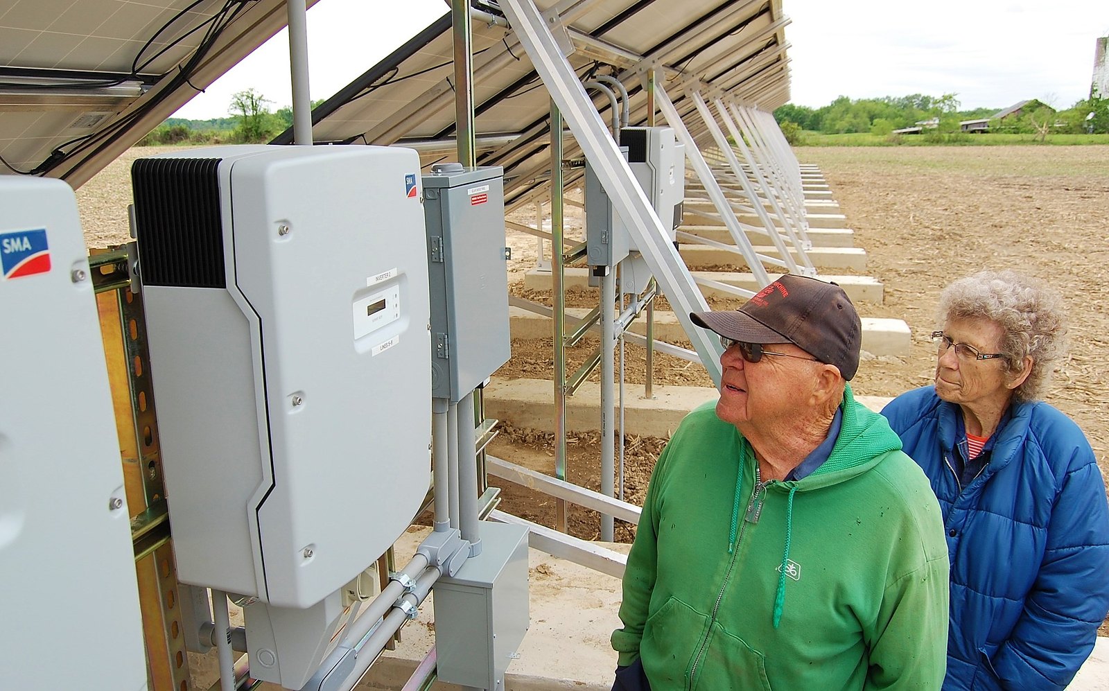 ecojiva crew commissioning an inverter