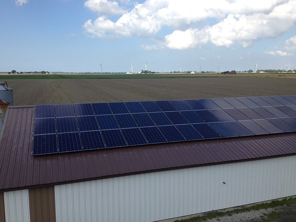 Rooftop solar on a Michigan barn