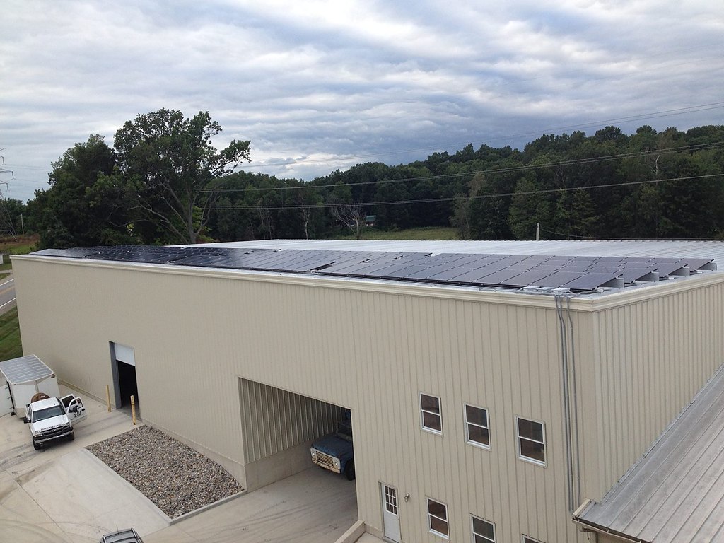 Rooftop solar, Glenn farm, Michigan